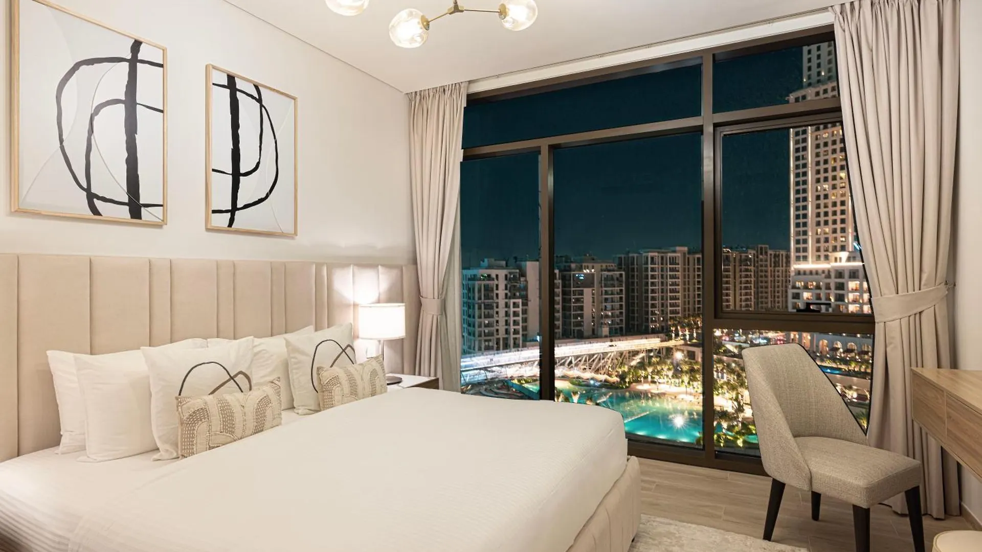 Cozy 2Br Retreat With Panoramic Dubai Creek Views Apartamento